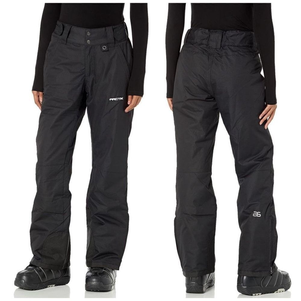 Arctix Womens Insulated Snow Pants Black Skiing Snowboard Powder Gaiter Size 3X